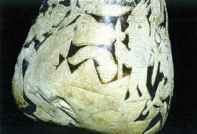 Inca grafsteen is dit een diplodocus?