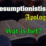 Presumptionistische Apologetiek? Wat is het en wat kunnen we er mee?